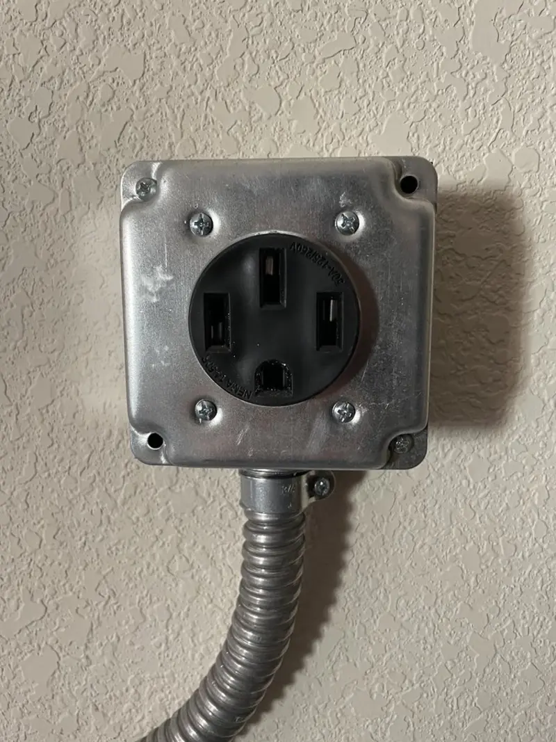 NEMA 14-50 outlet installed for Smart Home Electrical in Redland